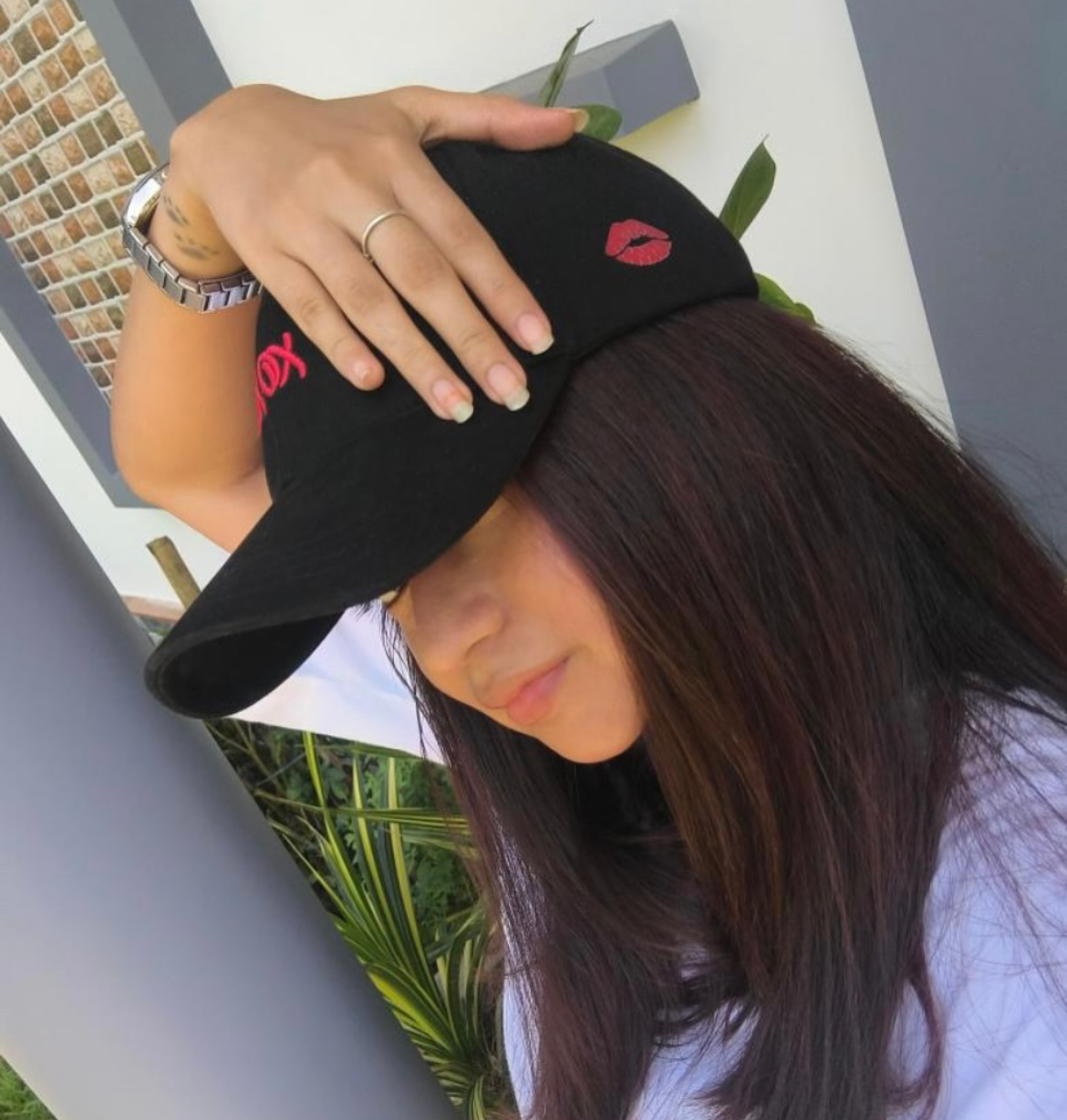 Black XOXO COTTON cap